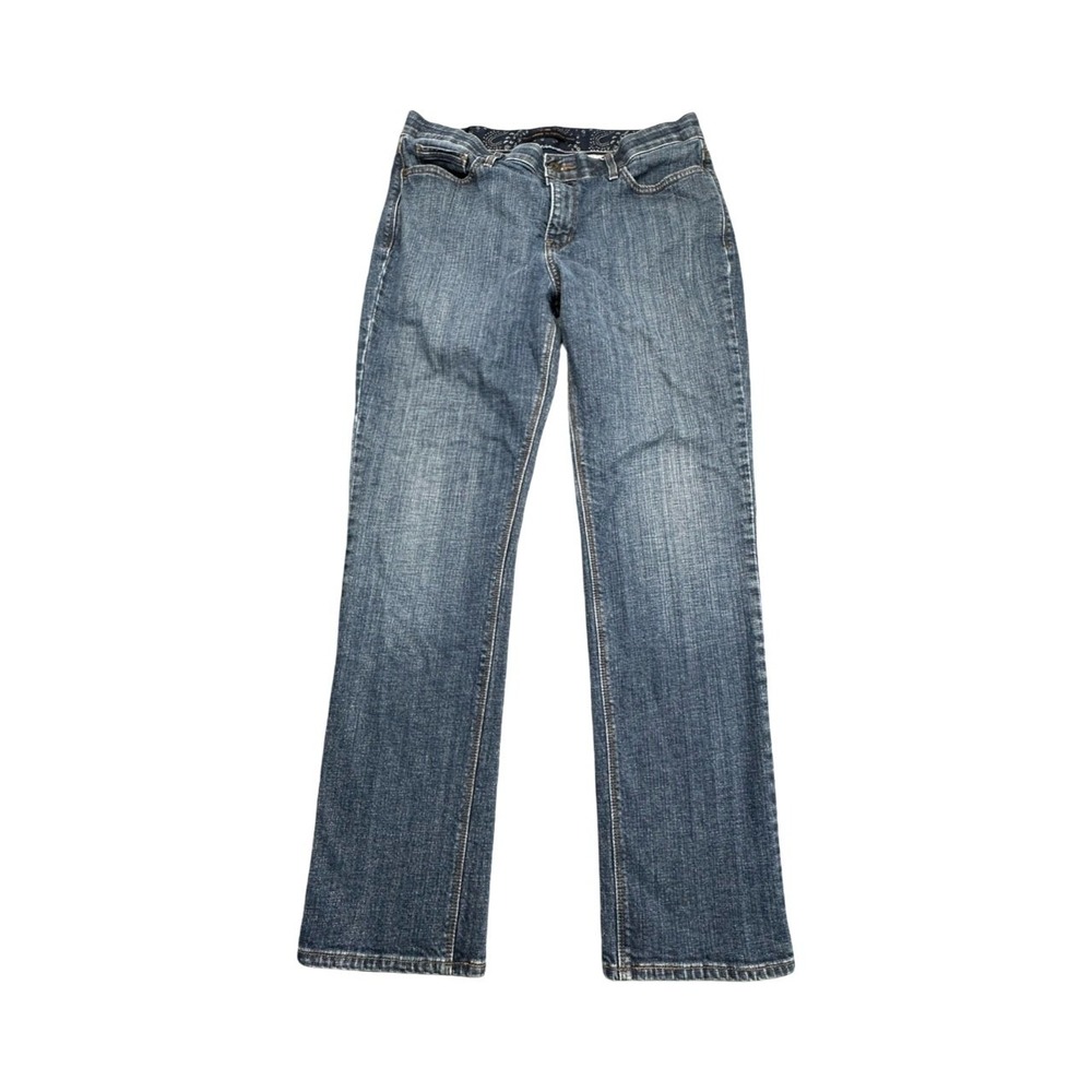 Levis Jeans Womens 14‎ M Blue 525 Perfect Waist Straight Leg Stretch Denim